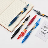 3/30pcs Retractable Gel Pens Set Black/Red/Blue Ink