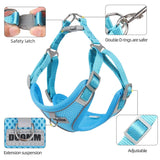 2307GP Dog Harness Leash Set for Small Medium Dog Cat Chest Strap Reflective Dog Clothes Vest Set Chihuahua Outdoor Walking Pet Supplie