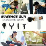 Massage Gun, Deep Tissue Massager, Portable Muscle Massage Gun For Back Neck Muscle Relaxation, Silent 9 Adjustabl