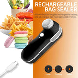 Mini Bag Sealer Rechargeable Handheld Heat Vacuum 2 in 1 Heat Sealer for Chips Plastic Bags Food Storage Snacks Storage Outdoor