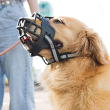 2808GP Dog Muzzle for Small Medium Large and X-Large Dogs Breathable Basket Muzzles