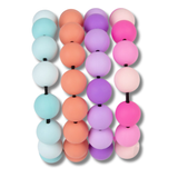 Silicone Beaded Bracelet For Kids In Bulk - Assorted