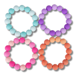 Silicone Beaded Bracelet For Kids In Bulk - Assorted