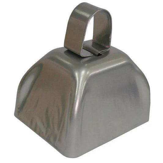 Metallic Silver Cowbell  (Sold by dozen)