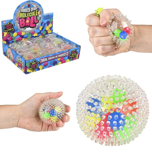 Squeezy Spiky Molecule Ball (Sold by dozen)