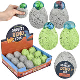 Squeeze Soft Dinosaur Egg Kids Toys In Bulk - Assorted