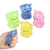 Squish Sticky Beaded Bear kids Toys In Bulk- Assorted