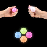 Squish Sticky Glow In The Dark Orbs Kids Toys In Bulk- Assorted