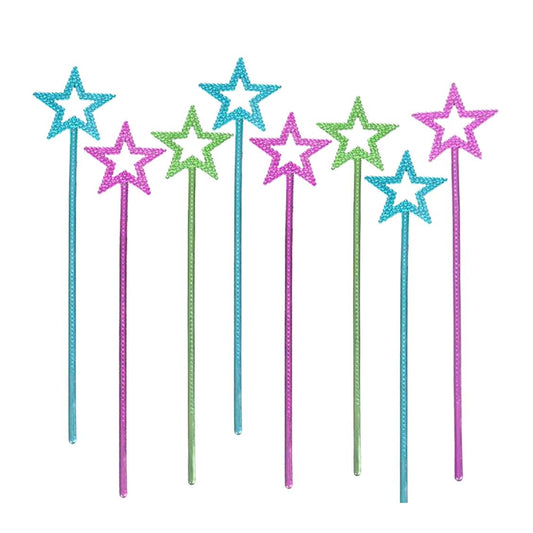 Metallic Star Wands | 14.5"inches | Assorted Colors