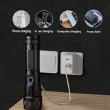 High Power Portable Rechargeable Led Flashlight