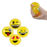 Squeezy Bead Emoticon Ball In Bulk - Assorted