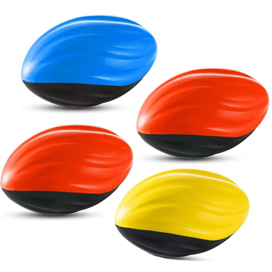 Two-Tone Spiral Foam Football (pack of 6)