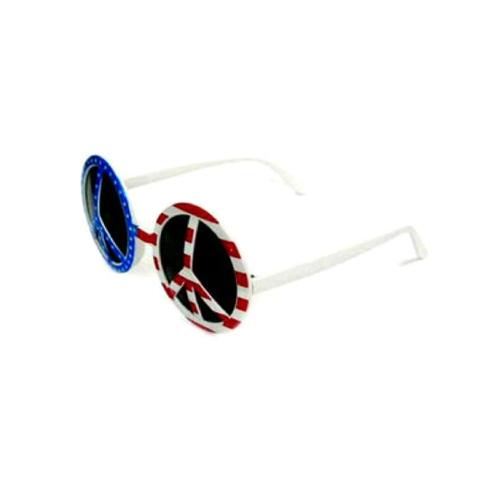 Wholesale USA Peace Design Round Shaped Party Sunglasses (Sold by DZ)