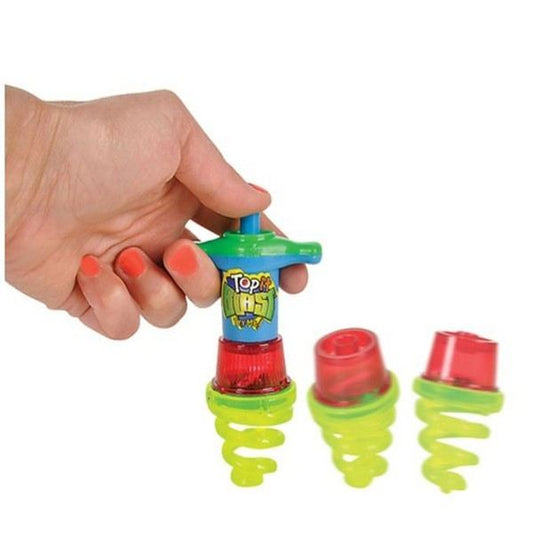 Light Up Top Blast Spring Top kids toys (Sold by DZ)