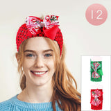 Christmas Charm Collection Bow Accented Headbands