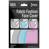 3 Piece Kid's Washable Face Masks Cute Pastel Colors  Soft, Breathable, and Reusable MOQ -50 pcs