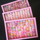Wholesale Cute Plastic Kids Finger Rings Adjustable and Assorted Styles (sold by the dozen, assorted or tray of 100)