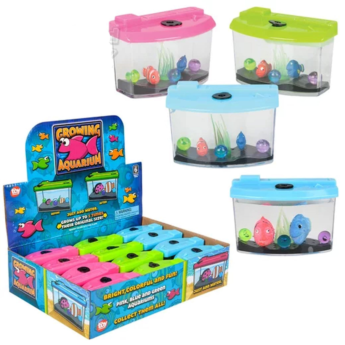 3" Growing Aquarium Kids Toy In Bulk- Assorted