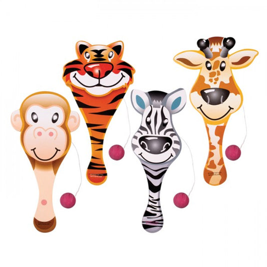 Zoo Animal Paddle Balls (Sold By Dozen)