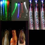 Wholesale Light Up Flashing Fiber Optic Hair Clip -14"