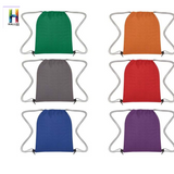 Heathered Non-Woven Drawstring Backpacks In Bulk- Assorted