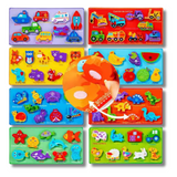 Animal Montessori Educational Wooden Puzzle Kids Toy