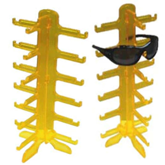 Yellow 6 Pair Counter Sunglass Display Rack Stylish and Convenient Display Solution