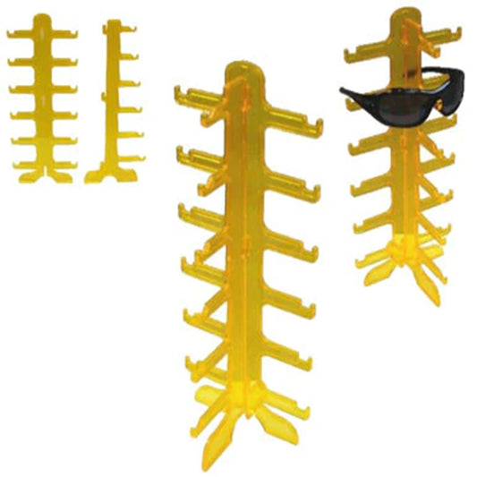 Yellow 6 Pair Counter Sunglass Display Rack Stylish and Convenient Display Solution
