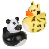 Zoo Animal Rubber Duckies Kids Toy In Bulk - Assorted
