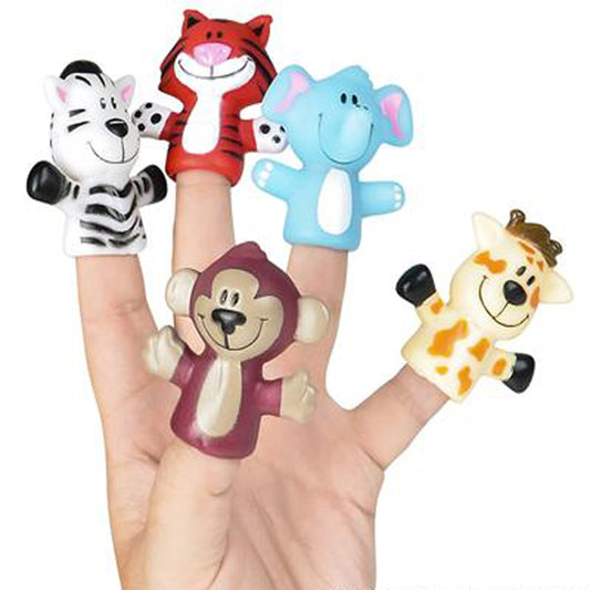 Zoo Animal Finger Puppet Toys In Bulk- Assorted