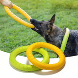 2307GP Dog Toys Pet Flying Disk Training Ring Puller Anti-Bite Floating Interactive Supplies Dog Toys Aggressive Chewing