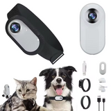 2907GP Pet Collar Camera HD 1080p Mini Sports Camera With Screen Video Recording Outdoor Wireless Camera Collar Pet Cat Safety Supplies