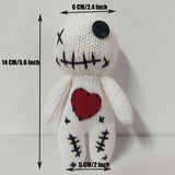 0207ba 1pc Ugly Handmade Thai Voodoo Doll Unique Accessory Halloween Scray Voodoo Dolls Creepy Ghost Doll Horror Christmas Ornaments For Witchcraft Trick Props