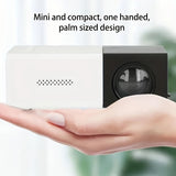 Compact 3000+ Lumens HD Mini Projector - Vivid 3D Visuals, Broad Compatibility, with Handy Remote for Home Cinema