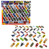 50-Piece Diecast Vehicle Assortment – Colourful Variety of Cars & Trucks