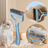 2907GP Cat brush Cat Fur Knot Cutter Pets Hair Removal Comb Dog Grooming Shedding Tools Double sided Stainless Brush Pet Products