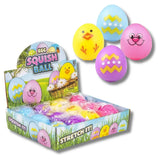 Easter  Gummi Egg Fidget Squeeze & Stretch Kids Toy- Assorted
