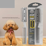 2808GP Pet Dog Hair Trimmer Comb Cutting Cut With 2 Blades Grooming Razor Thinning Dog Cat Combs Dog cat Hair Remover hair brush comb