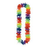 Wholesale Vibrant Solid Color Flower Hawaiian Leis - Festive Party Accessories (Sold by the dozen)