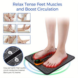 Rechargeable Portable Foot Massager - Relieves Pain and Fatigue with USB Charging, Lithium-Polymer Battery, and 36V Safe Operation - Perfect for Home or Travel Use