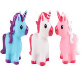 Rubber Squeeze Water Unicorns kids Toys In Bulk- Assorted