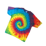 Wholesale Rainbow Swirl Tie Dye Tee Shirt - Bright and Vibrant Colors 100% Cotton