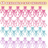 2.25" Mini Bendable Cats Assortment – Cute, Flexible, and Collectible Figurines