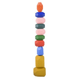 10pcs Handcrafted Wooden Stacking Blocks Toys for Kids in Bulk - Assorted