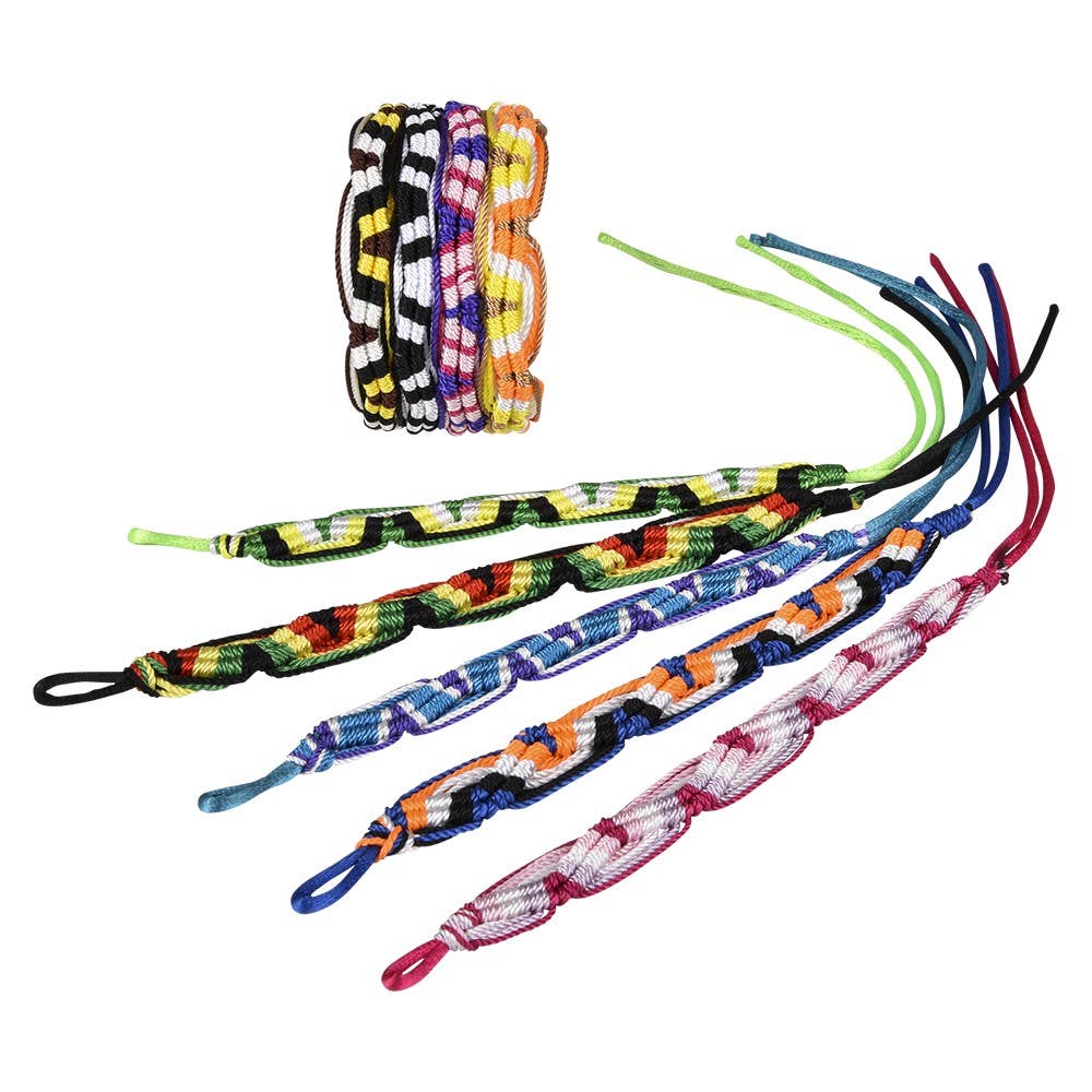 Buy Multi Colored Layered Adjustable Friendship Bracelet in Bulk