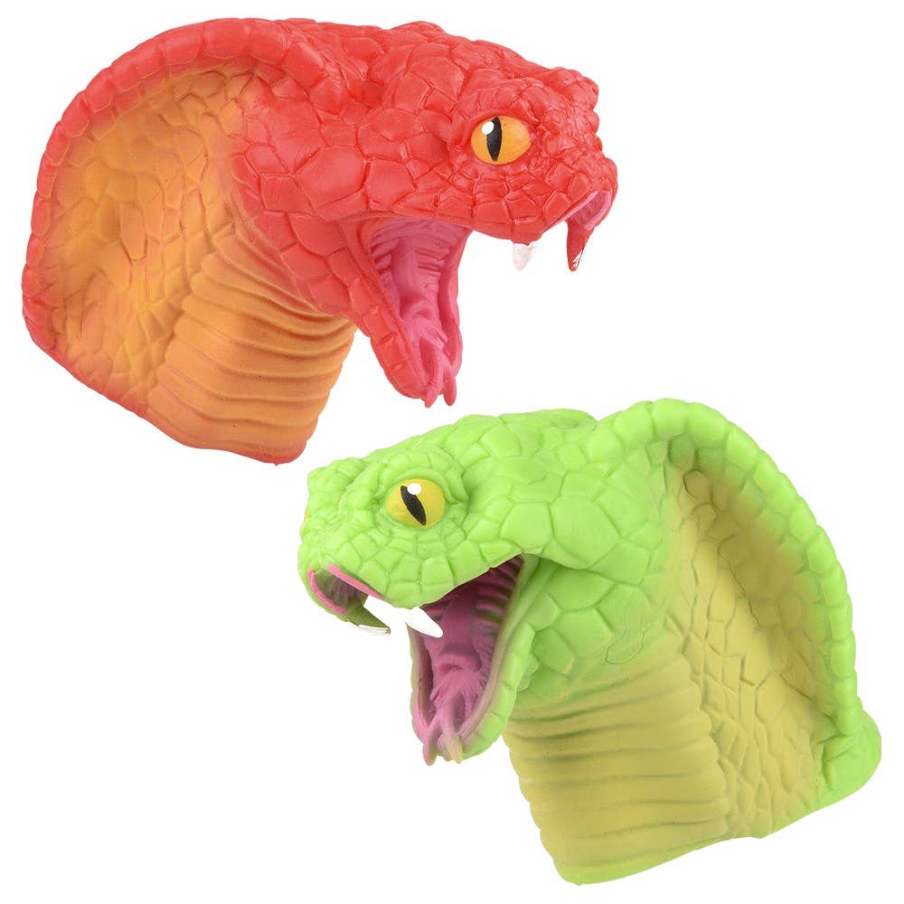 Buy Stretchy Cobra Hand Puppet 6" in Bulk