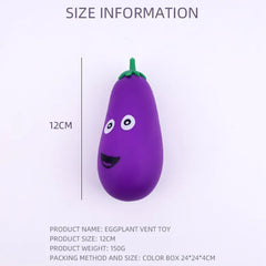 Stretchy & Filler Eggplant Squeeze Toy