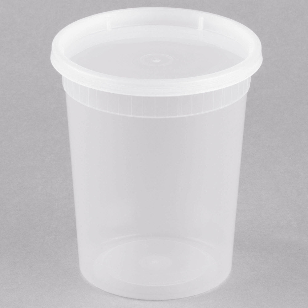32OZ DELI CONTAINER HARD COMBO PACK 240 Pcs