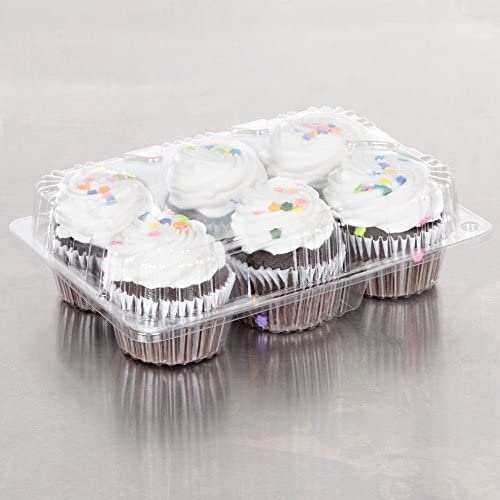6CT HINGED CUPCAKE CONTAINER 150