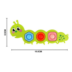 Caterpillar Pop it Flippy Toys - Anti-Anxiety Stress Reliever for Kids